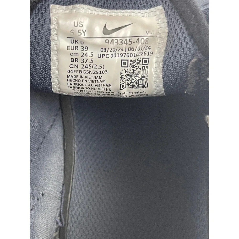 Nike‎ Air Max 270 Boys Size 6.5Y Obsidian Blue Black Running Shoes 943345-408